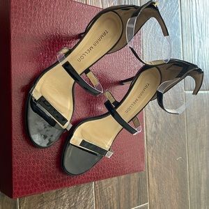 Tamara Mellon Frontline 75 PVC Sandals/Heels